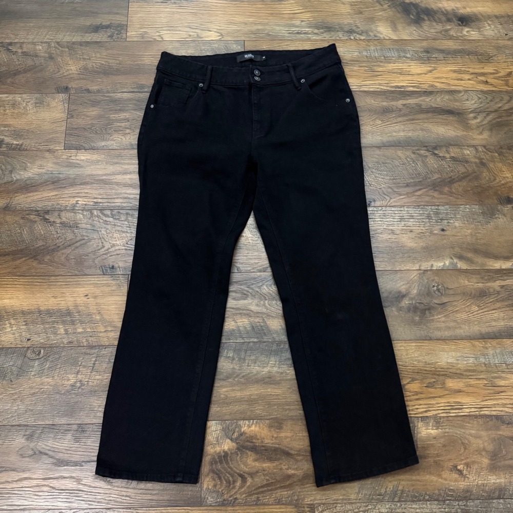 Hudson Jeans Women's Size 14 Black Bootcut‎ Mid Rise Stretch Denim Pants